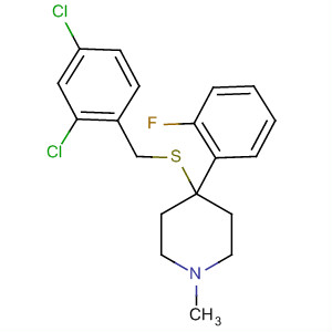 72364-69-3  Piperidine,4-[[(2,4-dichlorophenyl)methyl]thio]-4-(2-fluorophenyl)-1-methyl-