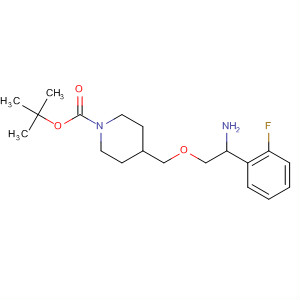 724463-17-6  1-Piperidinecarboxylic acid,4-[[2-amino-2-(2-fluorophenyl)ethoxy]methyl]-, 1,1-dimethylethyl ester