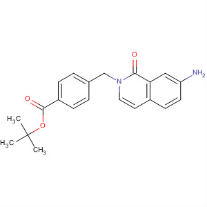 724707-69-1  Benzoic acid, 4-[(7-amino-1-oxo-2(1H)-isoquinolinyl)methyl]-,1,1-dimethylethyl ester