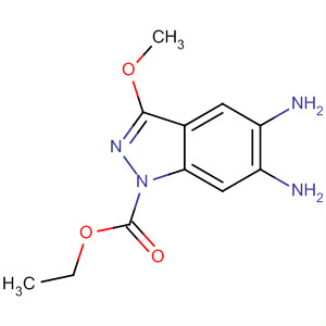 724766-97-6  1H-Indazole-1-carboxylic acid, 5,6-diamino-3-methoxy-, ethyl ester