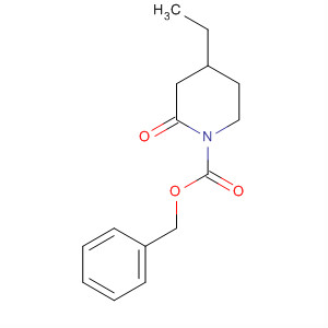 725746-39-4  1-Piperidinecarboxylic acid, 4-ethyl-2-oxo-, phenylmethyl ester, (4R)-