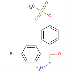 72585-21-8  Methanone, (4-bromophenyl)[4-[(methylsulfonyl)oxy]phenyl]-, hydrazone