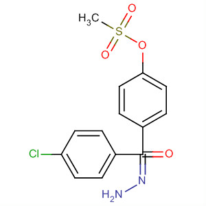 72585-34-3  Methanone, (4-chlorophenyl)[4-[(methylsulfonyl)oxy]phenyl]-, hydrazone