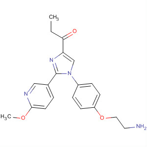 726194-32-7  1-Propanone,1-[1-[4-(2-aminoethoxy)phenyl]-2-(6-methoxy-3-pyridinyl)-1H-imidazol-4-yl]-