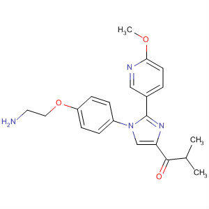 726194-33-8  1-Propanone,1-[1-[4-(2-aminoethoxy)phenyl]-2-(6-methoxy-3-pyridinyl)-1H-imidazol-4-yl]-2-methyl-