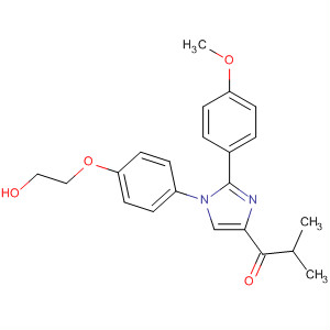 726194-53-2  1-Propanone,1-[1-[4-(2-hydroxyethoxy)phenyl]-2-(4-methoxyphenyl)-1H-imidazol-4-yl]-2-methyl-