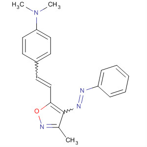 72701-78-1  Benzenamine,N,N-dimethyl-4-[2-[3-methyl-4-(phenylazo)-5-isoxazolyl]ethenyl]-
