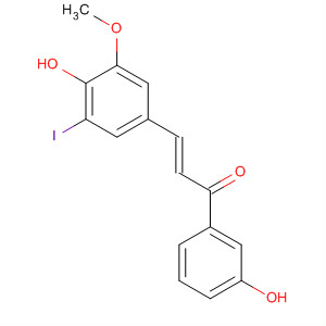 727401-53-8  2-Propen-1-one,3-(4-hydroxy-3-iodo-5-methoxyphenyl)-1-(3-hydroxyphenyl)-, (2E)-