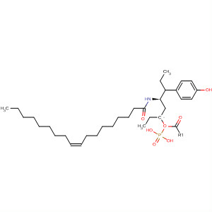 727425-07-2  Phosphonic acid,[(3R)-4-(4-hydroxyphenyl)-3-[[(9Z)-1-oxo-9-octadecenyl]amino]butyl]-,diethyl ester