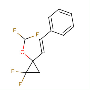 727999-16-8  Benzene, [(1E)-2-[1-(difluoromethoxy)-2,2-difluorocyclopropyl]ethenyl]-