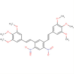 728028-53-3  Benzene, 1,5-dinitro-2,4-bis[(1E)-2-(3,4,5-trimethoxyphenyl)ethenyl]-