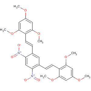 728028-54-4  Benzene, 1,5-dinitro-2,4-bis[(1E)-2-(2,4,6-trimethoxyphenyl)ethenyl]-