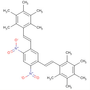 728028-56-6  Benzene, 1,5-dinitro-2,4-bis[(1E)-2-(pentamethylphenyl)ethenyl]-