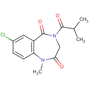 72952-50-2  1H-1,4-Benzodiazepine-2,5-dione,7-chloro-3,4-dihydro-1-methyl-4-(2-methyl-1-oxopropyl)-