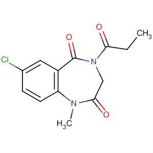 72952-57-9  1H-1,4-Benzodiazepine-2,5-dione,7-chloro-3,4-dihydro-1-methyl-4-(1-oxopropyl)-