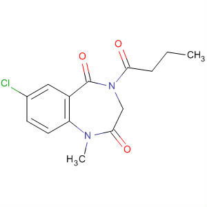 72952-58-0  1H-1,4-Benzodiazepine-2,5-dione,7-chloro-3,4-dihydro-1-methyl-4-(1-oxobutyl)-