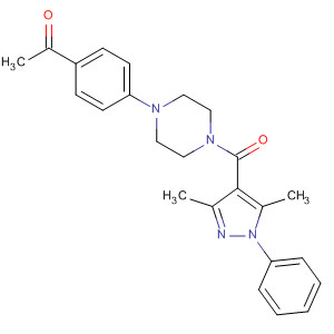 729605-30-5  Piperazine,1-(4-acetylphenyl)-4-[(3,5-dimethyl-1-phenyl-1H-pyrazol-4-yl)carbonyl]-