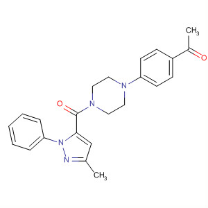 729605-90-7  Piperazine,1-(4-acetylphenyl)-4-[(3-methyl-1-phenyl-1H-pyrazol-5-yl)carbonyl]-