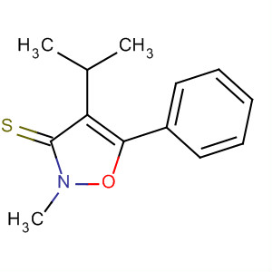 73028-28-1  3(2H)-Isoxazolethione, 2-methyl-4-(1-methylethyl)-5-phenyl-