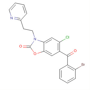 700364-09-6  2(3H)-Benzoxazolone,6-(2-bromobenzoyl)-5-chloro-3-[2-(2-pyridinyl)ethyl]-