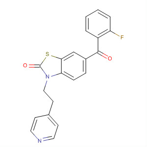 700364-18-7  2(3H)-Benzothiazolone, 6-(2-fluorobenzoyl)-3-[2-(4-pyridinyl)ethyl]-