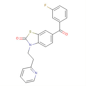 700364-21-2  2(3H)-Benzothiazolone, 6-(3-fluorobenzoyl)-3-[2-(2-pyridinyl)ethyl]-