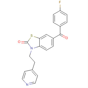 700364-22-3  2(3H)-Benzothiazolone, 6-(4-fluorobenzoyl)-3-[2-(4-pyridinyl)ethyl]-