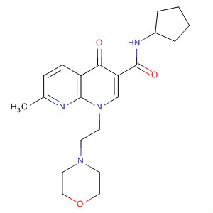 700364-64-3  1,8-Naphthyridine-3-carboxamide,N-cyclopentyl-1,4-dihydro-7-methyl-1-[2-(4-morpholinyl)ethyl]-4-oxo-