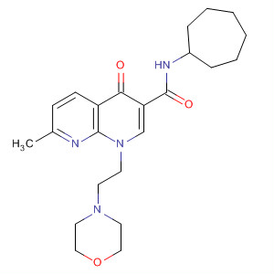 700364-65-4  1,8-Naphthyridine-3-carboxamide,N-cycloheptyl-1,4-dihydro-7-methyl-1-[2-(4-morpholinyl)ethyl]-4-oxo-