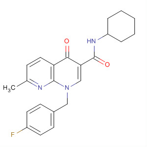 700364-70-1  1,8-Naphthyridine-3-carboxamide,N-cyclohexyl-1-[(4-fluorophenyl)methyl]-1,4-dihydro-7-methyl-4-oxo-