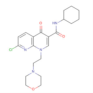 700364-85-8  1,8-Naphthyridine-3-carboxamide,7-chloro-N-cyclohexyl-1,4-dihydro-1-[2-(4-morpholinyl)ethyl]-4-oxo-