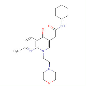 700364-91-6  1,8-Naphthyridine-3-acetamide,N-cyclohexyl-1,4-dihydro-7-methyl-1-[2-(4-morpholinyl)ethyl]-4-oxo-