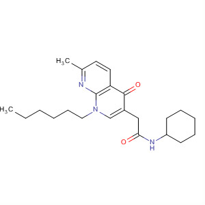 700364-93-8  1,8-Naphthyridine-3-acetamide,N-cyclohexyl-1-hexyl-1,4-dihydro-7-methyl-4-oxo-
