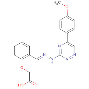 700848-40-4  Acetic acid,[2-[[[5-(4-methoxyphenyl)-1,2,4-triazin-3-yl]hydrazono]methyl]phenoxy]-