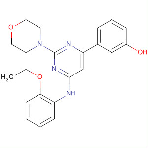 701243-66-5  Phenol, 3-[6-[(2-ethoxyphenyl)amino]-2-(4-morpholinyl)-4-pyrimidinyl]-
