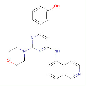 701244-01-1  Phenol, 3-[6-(5-isoquinolinylamino)-2-(4-morpholinyl)-4-pyrimidinyl]-