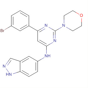 701244-31-7  1H-Indazol-5-amine,N-[6-(3-bromophenyl)-2-(4-morpholinyl)-4-pyrimidinyl]-