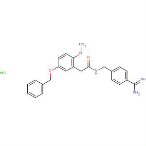 701263-34-5  Benzeneacetamide,N-[[4-(aminoiminomethyl)phenyl]methyl]-a-methoxy-4-(phenylmethoxy)-,monohydrochloride