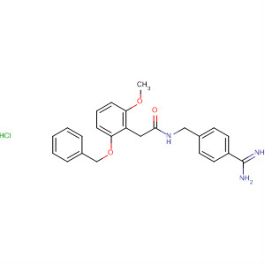 701263-44-7  Benzeneacetamide,N-[[4-(aminoiminomethyl)phenyl]methyl]-a-methoxy-3-(phenylmethoxy)-,monohydrochloride