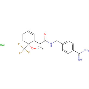 701263-74-3  Benzeneacetamide,N-[[4-(aminoiminomethyl)phenyl]methyl]-a-methoxy-a-(trifluoromethyl)-,monohydrochloride