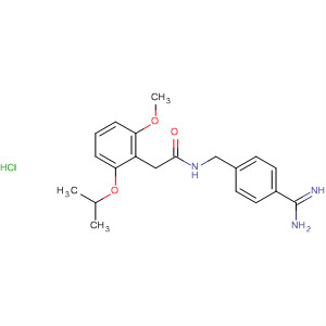 701263-80-1  Benzeneacetamide,N-[[4-(aminoiminomethyl)phenyl]methyl]-a-methoxy-3-(1-methylethoxy)-,monohydrochloride