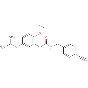 701263-83-4  Benzeneacetamide,N-[(4-cyanophenyl)methyl]-a-methoxy-4-(1-methylethoxy)-