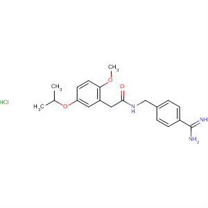701263-84-5  Benzeneacetamide,N-[[4-(aminoiminomethyl)phenyl]methyl]-a-methoxy-4-(1-methylethoxy)-,monohydrochloride