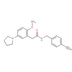 701264-26-8  Benzeneacetamide,N-[(4-cyanophenyl)methyl]-a-methoxy-4-(1-pyrrolidinyl)-