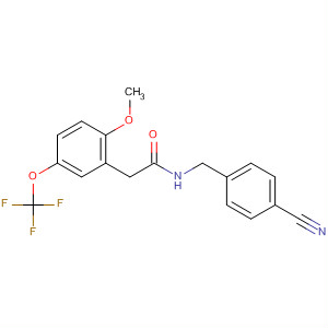 701264-34-8  Benzeneacetamide,N-[(4-cyanophenyl)methyl]-a-methoxy-4-(trifluoromethoxy)-