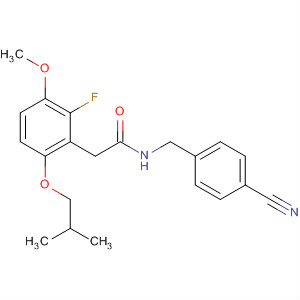 701264-79-1  Benzeneacetamide,N-[(4-cyanophenyl)methyl]-2-fluoro-a-methoxy-4-(2-methylpropoxy)-