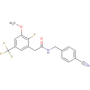 701264-97-3  Benzeneacetamide,N-[(4-cyanophenyl)methyl]-2-fluoro-a-methoxy-5-(trifluoromethyl)-