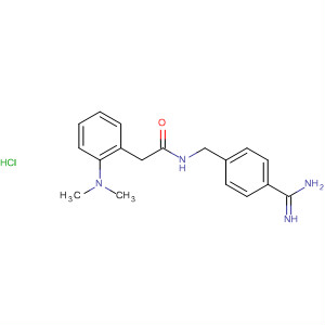 701265-09-0  Benzeneacetamide,N-[[4-(aminoiminomethyl)phenyl]methyl]-a-(dimethylamino)-,monohydrochloride