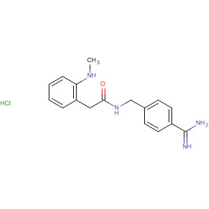 701265-11-4  Benzeneacetamide,N-[[4-(aminoiminomethyl)phenyl]methyl]-a-(methylamino)-,monohydrochloride