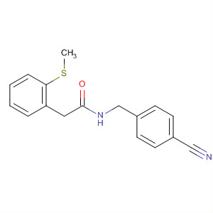 701265-12-5  Benzeneacetamide, N-[(4-cyanophenyl)methyl]-a-(methylthio)-